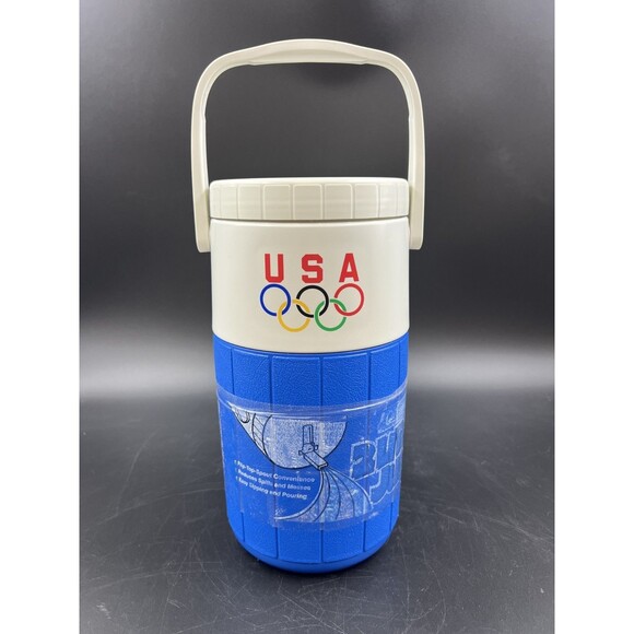 Vintage 1987 Coleman 2 Liter Jug with USA Olympic Rings Logo - Picture 1 of 9